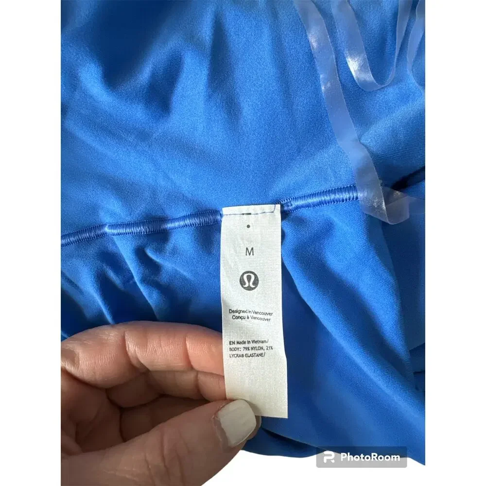 *NWT, Lululemon, Women, Mock-Neck Bodysuit, Royal Blue, Sz Medium - Picture 6 of 7